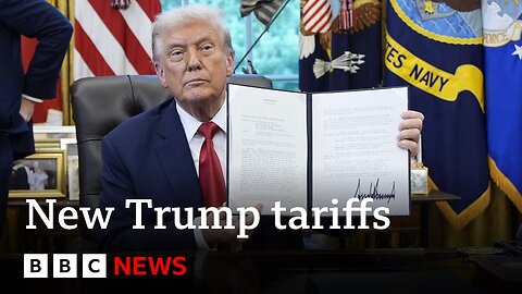 Donald Trump announces new tariffs on drugs, trucks and kitchen cabinets | BBC News