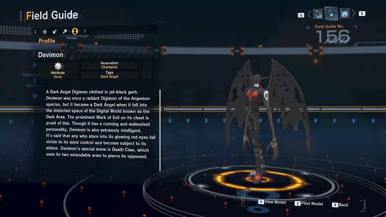 devimon all digivolution/de-digivolution/profile Digimon Story Time Stranger