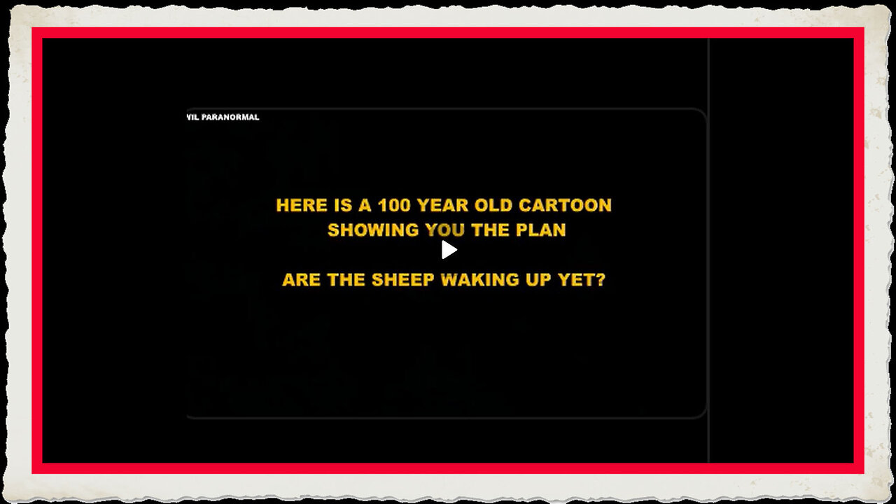 100 YEAR OLD CARTOON ABOUT COVID - WHATS HAPPENING NOW BEING SHOWN TO US 100 YEARS AGO