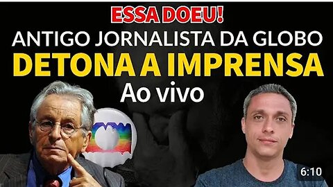 Essa doeu! Mais velho Jornalista da GLOBO detona a imprensa ao VIVO e choca colegas.