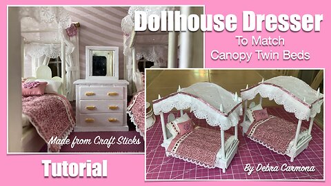 Simple Dollhouse Dresser With a Mirror