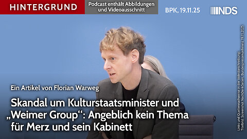 Skandal um Kulturstaatsminister und „Weimer Group“: Angeblich kein Thema für Merz | BPK HG