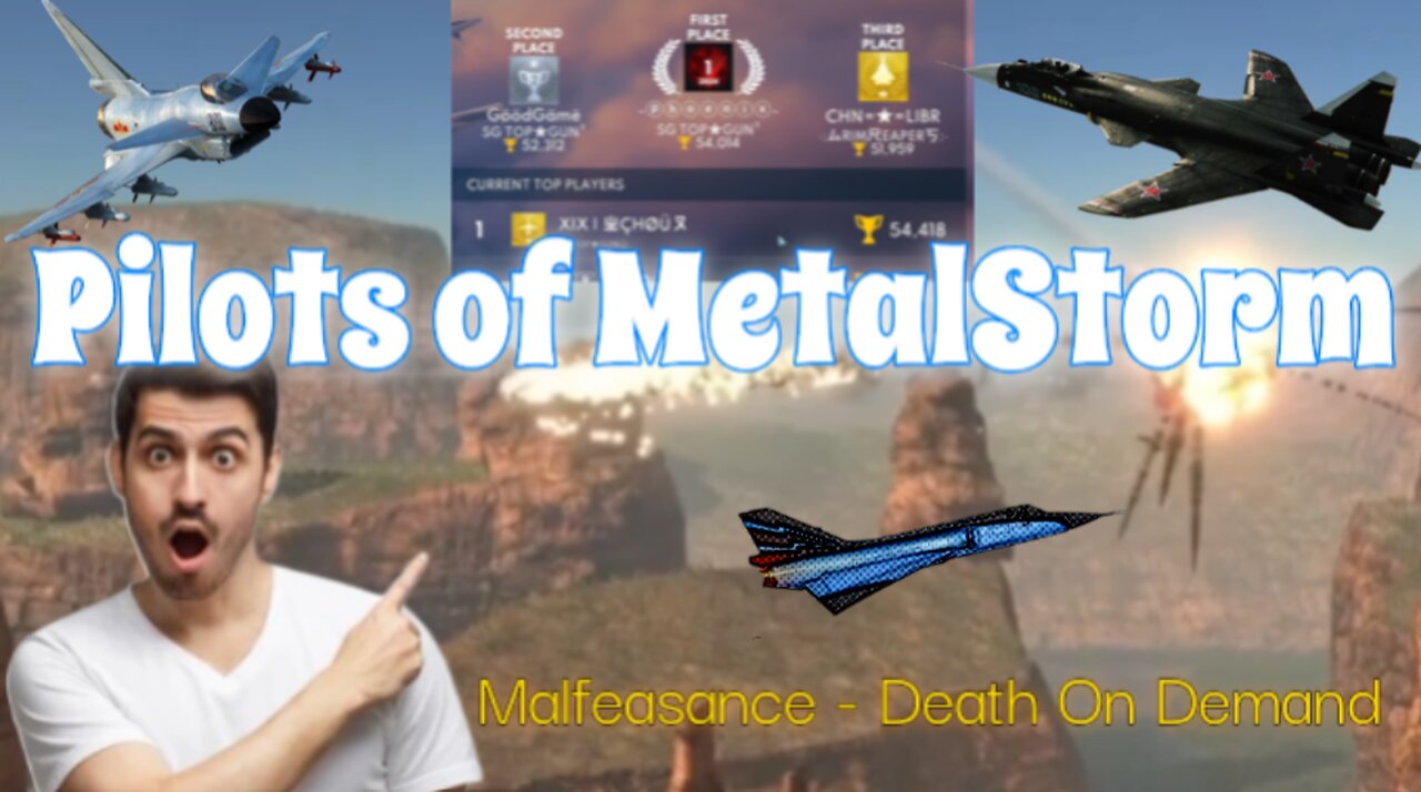 "Pilots of #metalstorm"- Malfeasance [Death On Demand] #flightsim #mobilegaming #gaming #fighterjet