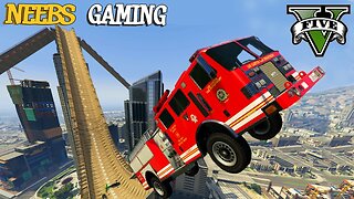 4 MEGA RAMPS - Maze Bank Ramps Mod - GTA 5 Gameplay Video