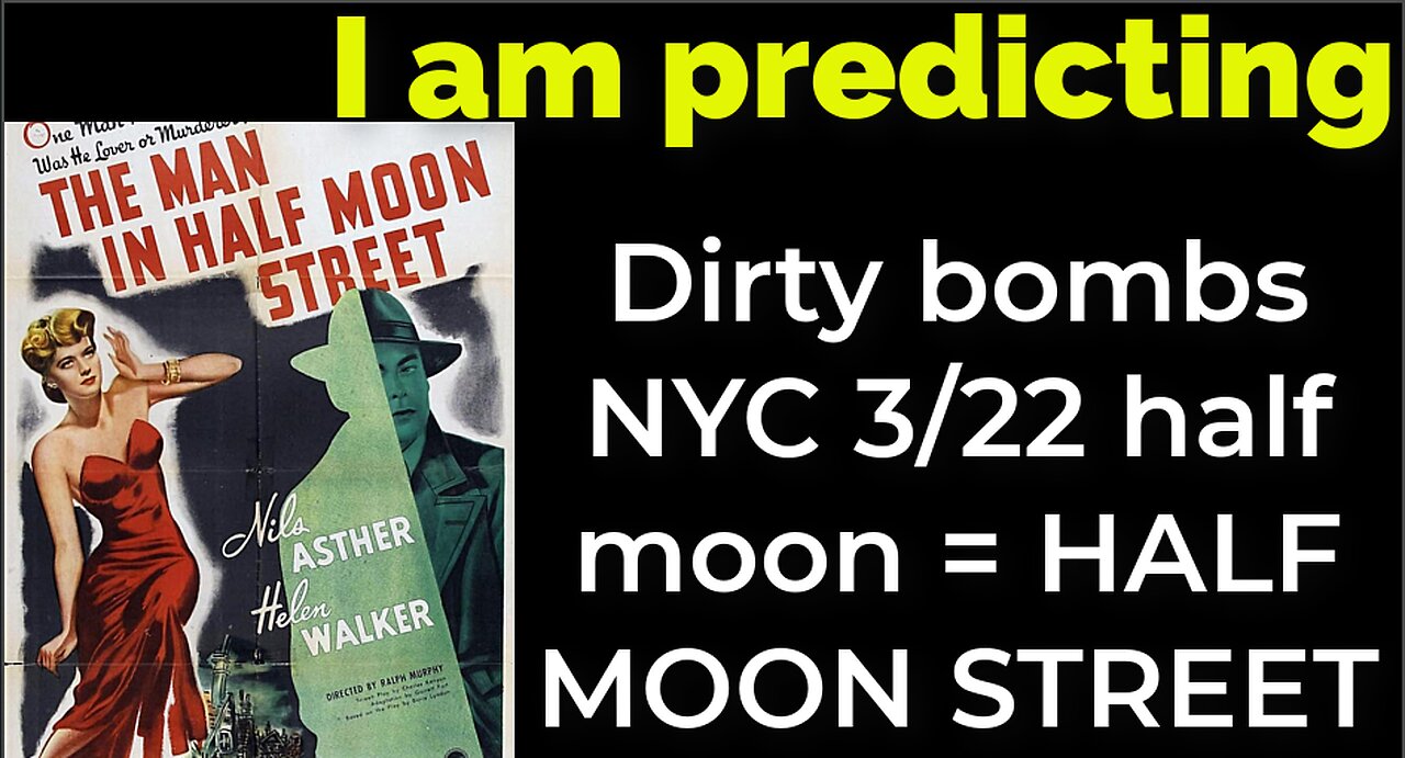 I am predicting: Dirty bombs NYC 3/22 half moon = HALF MOON STREET