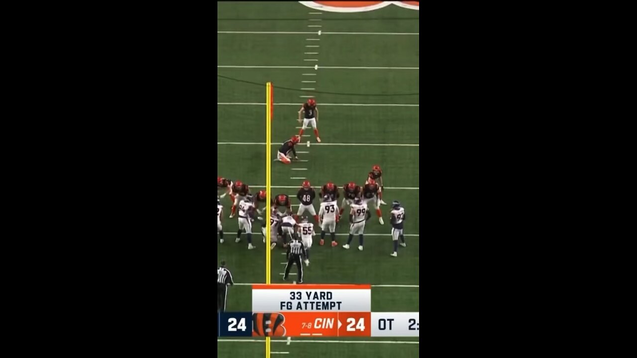 The Bengals are cutting Cade York on Monday morning 😂 Bengals would go on to win 30-24.