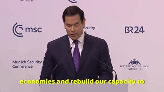 Breaking: Rubio delivers a wake-up call to Europe at the Munich Security Conference!
