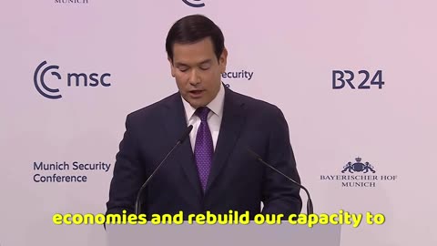 Breaking: Rubio delivers a wake-up call to Europe at the Munich Security Conference!