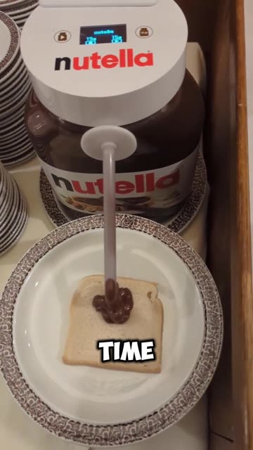 I bet you $500 you've never seen a Nutella chocolate machine