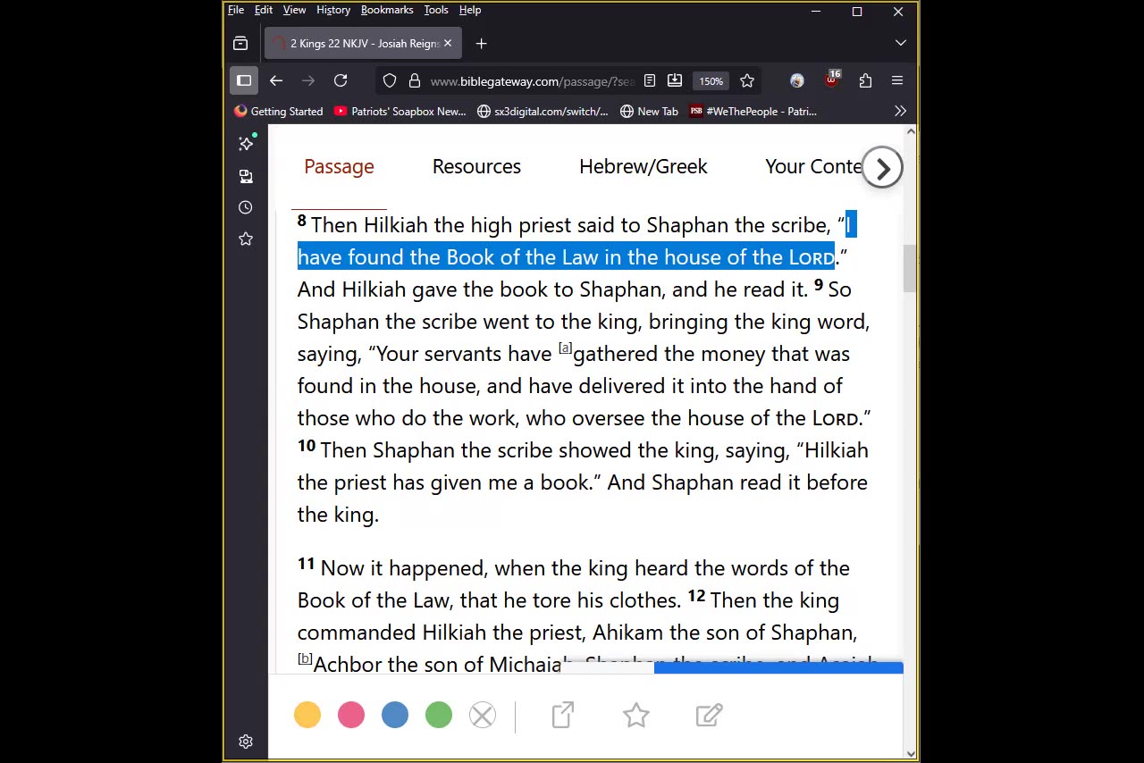 Journey Through The Bible - 2 Kings 22 - Law Of Moses Found And Brought To King Josiah 10112025