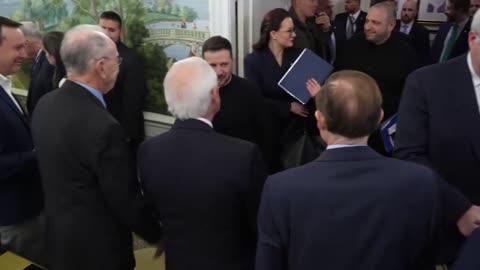 Zelensky releases video of meeting with RINOs Dems before POTUS WH meeting