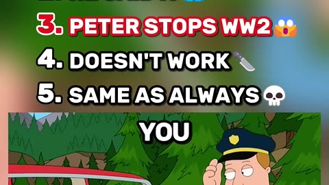Family Guy Craziest moments ranked!