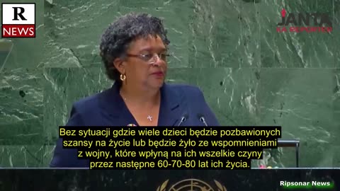 Premier Barbados o globalnym pokoju, Netanjahu i wolnej Palestynie [ONZ 2024] RipsonarNews