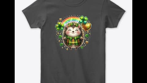 Happy St Patrick's Day hedgehog T-Shirt - Women's Classic Tee