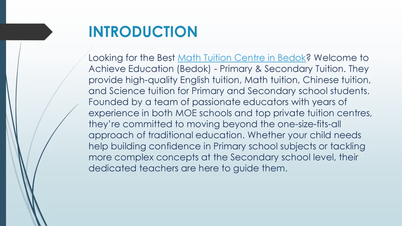 Best Math Tuition Centre in Bedok