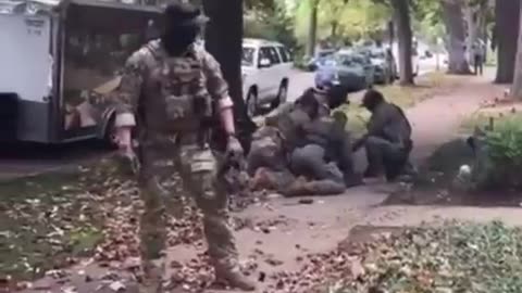 Video shows Border Patrol agents detaining landscaper in Evanston, Ill. Tuesday