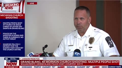 Grand Blanc Police Chief says 40 year old male drove his vehicle through the front doors 