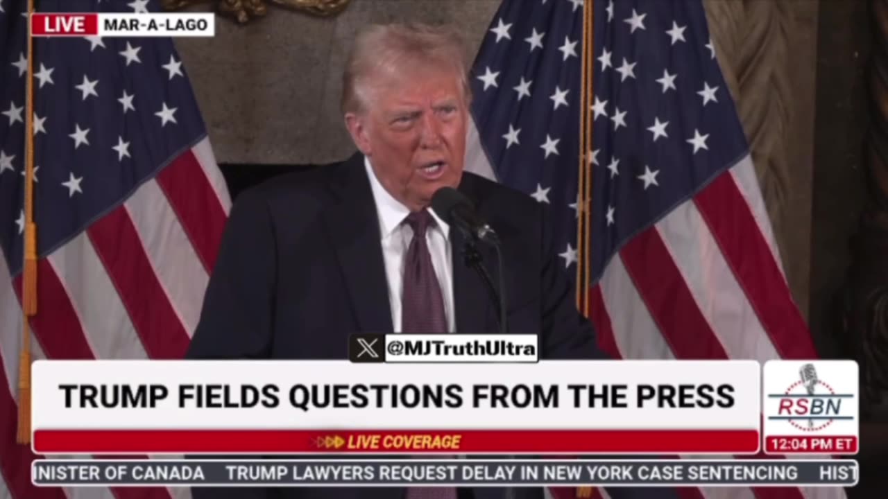 Trump says 24 or 28 people from J6 were FBI… and says “we have to find out about Hezbollah.”