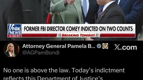 BREAKING⛔️Former FBI Director James Comey was indicted on criminal charges of false statements and obstruction