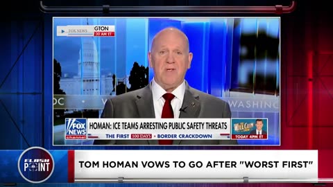 Tom Homan Vows to Go After "Worst First"