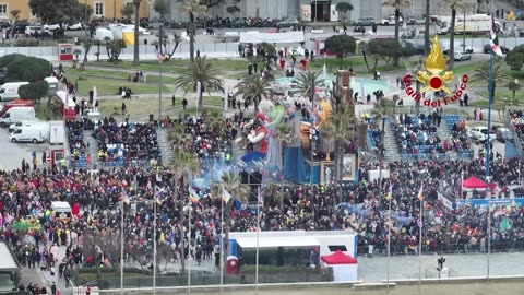 LUCCA - VIGILI DEL FUOCO AL CARNEVALE DI VIAREGGIO (27.02.25)