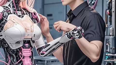 Boy Repair Ai Girl 🤖 #robotgirl #robotics #humanoid #futuretech #humanoidrobot #airobot