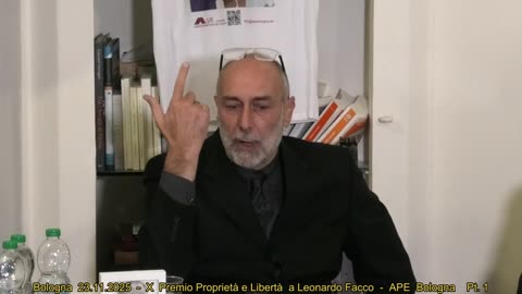 Bologna 23.11.2025 - X Premio Proprietà e Libertà a Leonardo Facco Pt. 1