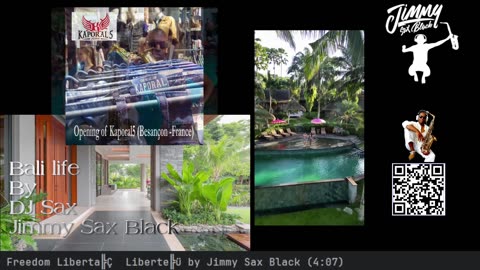 Chill Saxophone Music 24/7 DJ Sax Jimmy Sax Black Live from Bali Luxury Life Weddings Events Travel