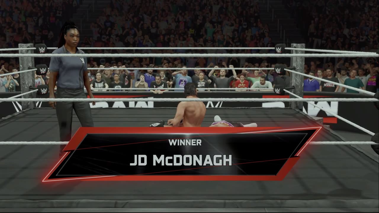 wwe 2k25 34 universe mode JD McDonagh VS Cruz Del Toro