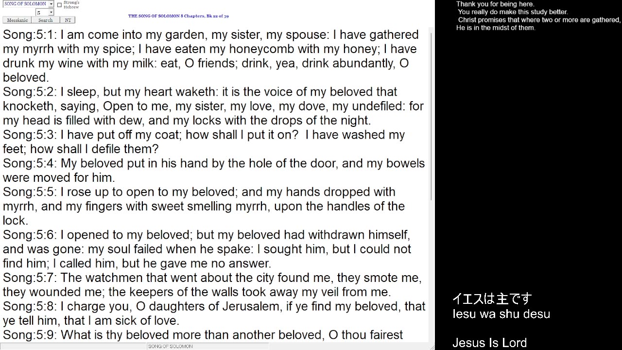 Song of Solomon 5 [Not for children]
