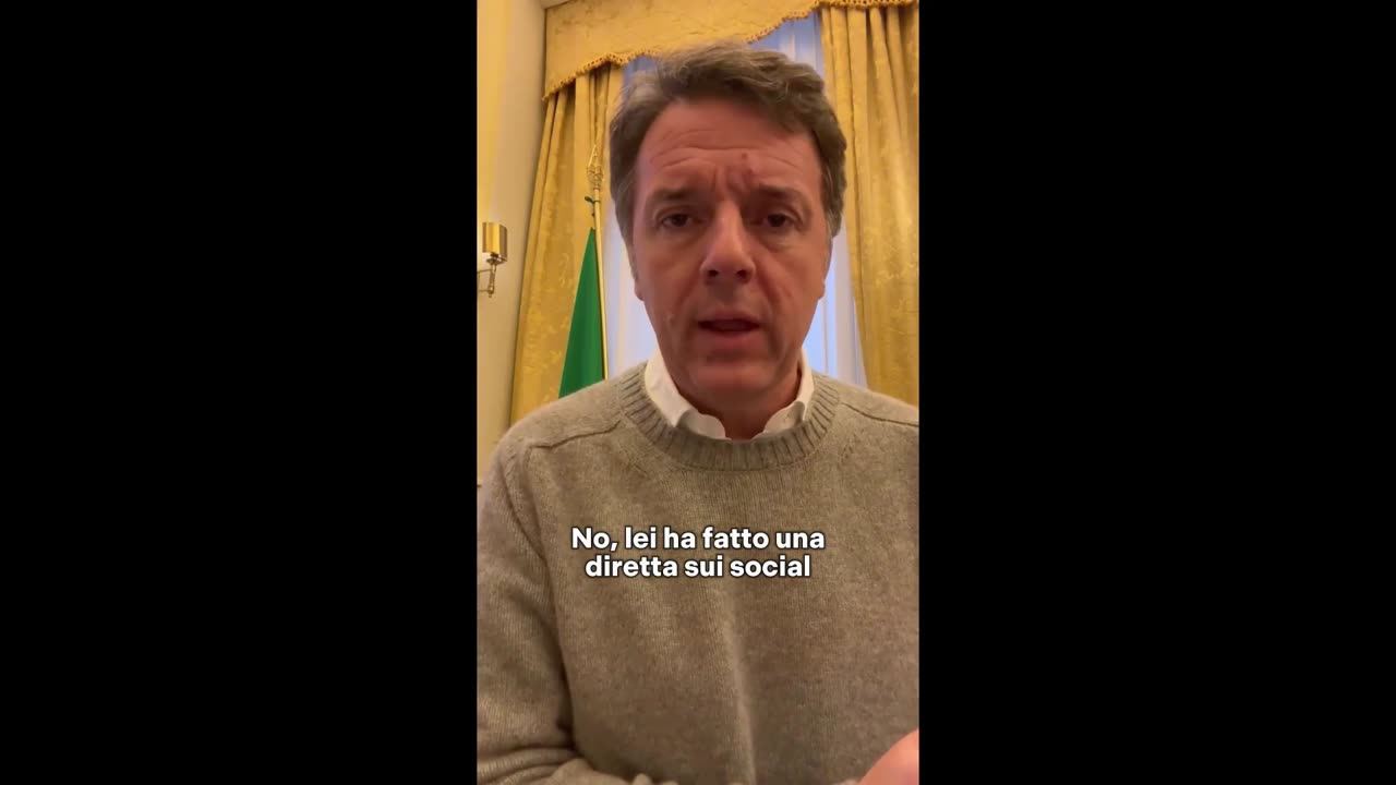 Renzi - Il Governo va in tv, sui social ma non viene in Aula sul caso Almasri (31.01.25)