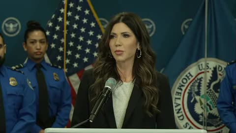 Noem holds a presser on Trump’s transportation policy