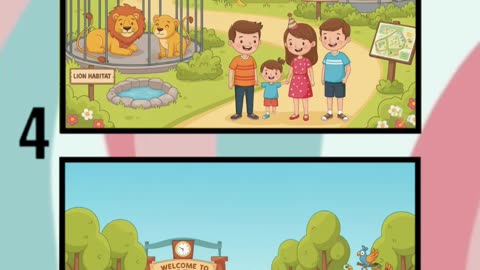 Zoo Adventure 🦁🐵 | Can You Spot the Differences?