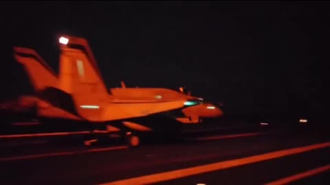 Four F-18s are currently flying off the coast of Venezuela. Two of them fly very close to Caracas