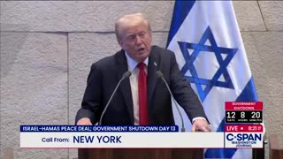 Democrat C-Span Caller Moved to Tears Over Trump’s Peacemaking Between Israel and Hamas