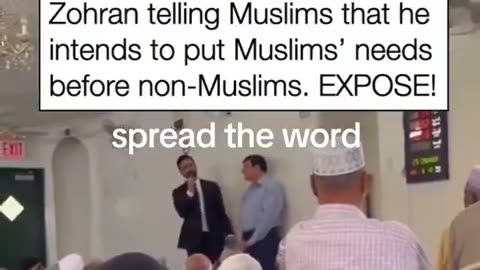 🚨 BREAKING: Zohran Mamdani caught telling Muslims that he intends to put...