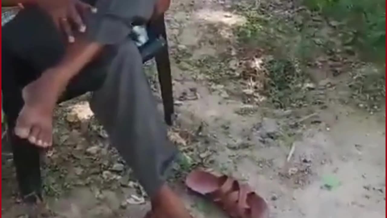 Hardoi: School Principal Caught Resting Foot on Desk, Using Phone During Class Hours