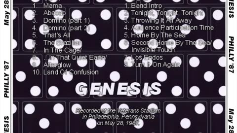 Genesis - Live - 1987.05.28 - Philadephia