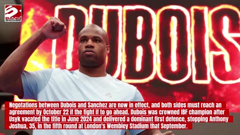 Daniel Dubois could face Frank Sanchez in an IBF final eliminator fight