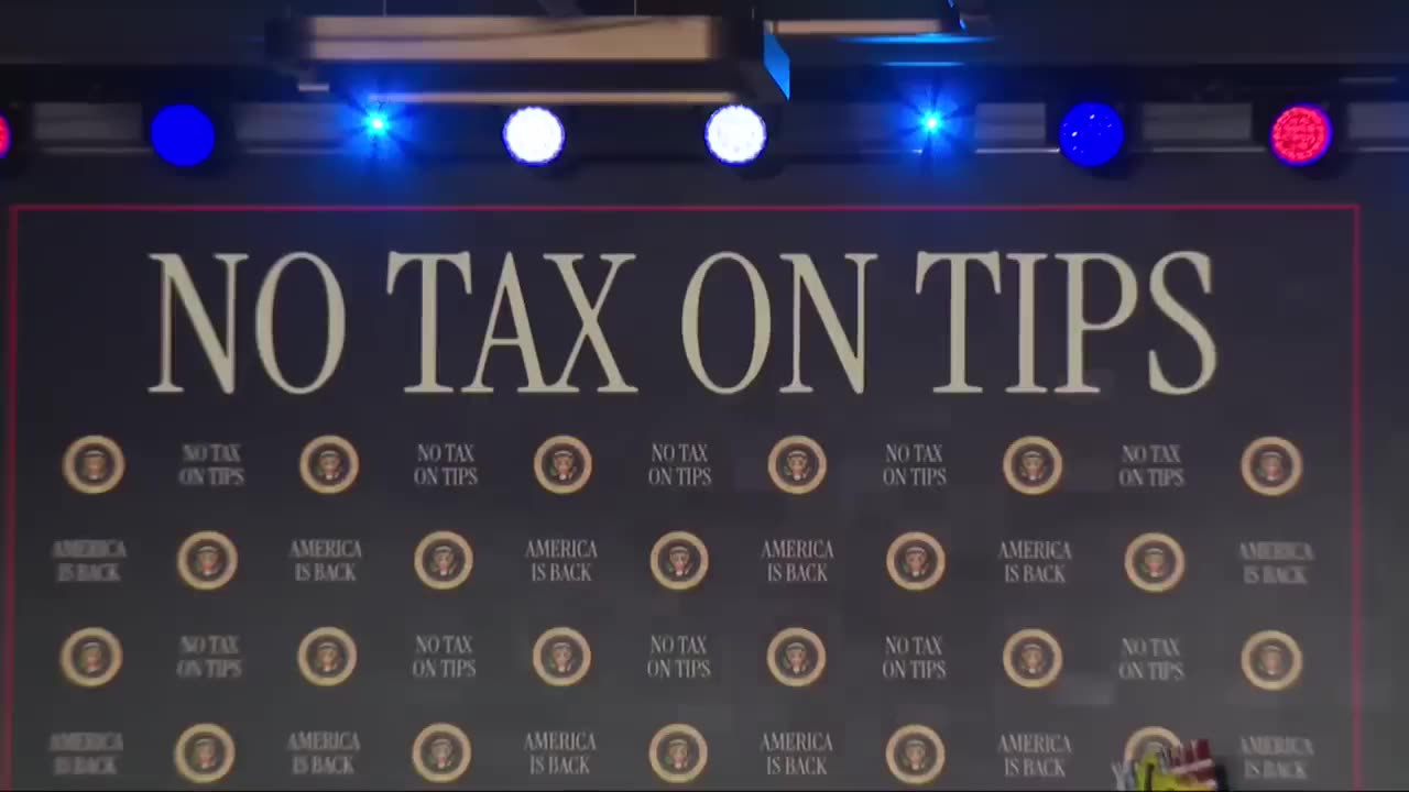 President Trump touts no tax on tips plans in Las Vegas after busy first week