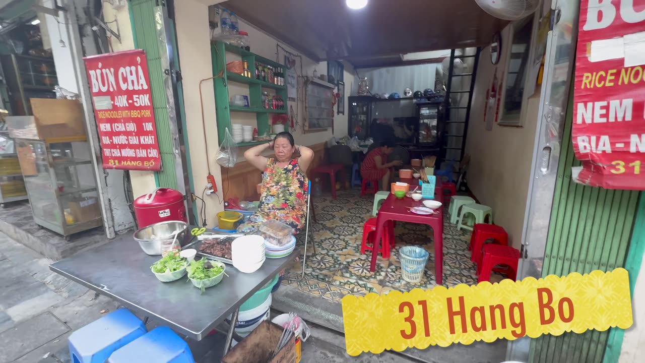 Bun Cha in Hanoi, Vietnam