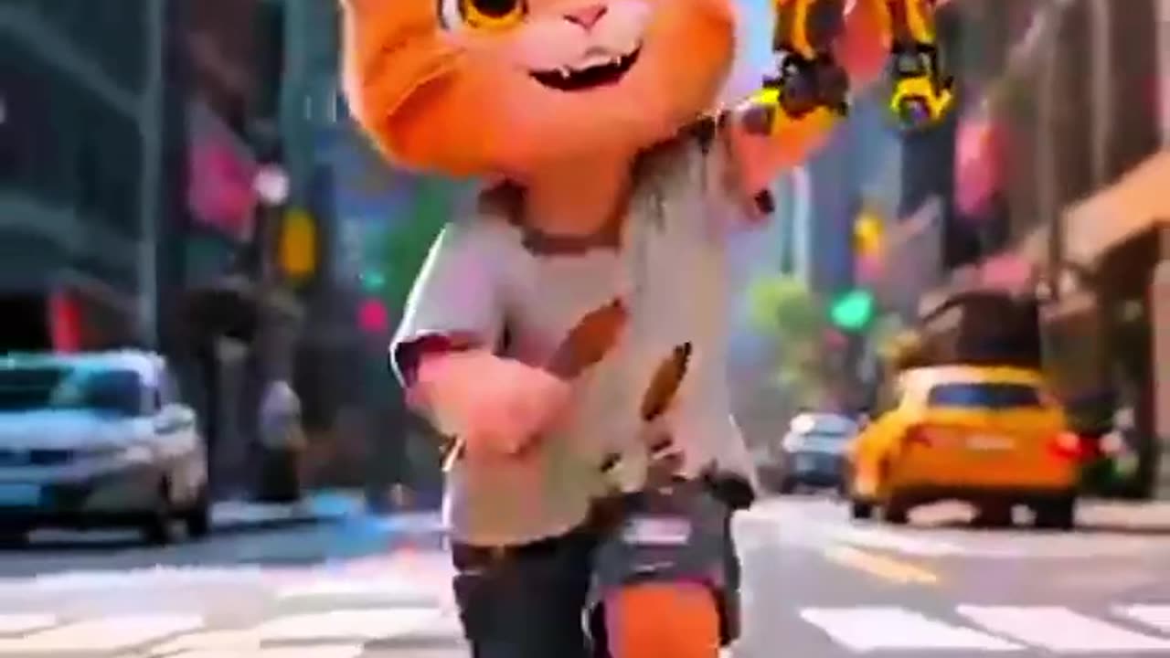 Kitten Gets a Transformer Gift