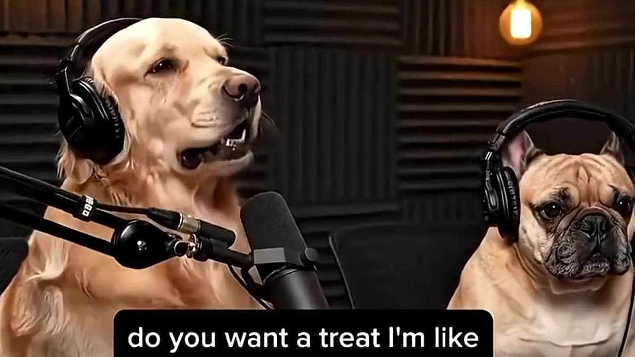 Dogs in the studio)