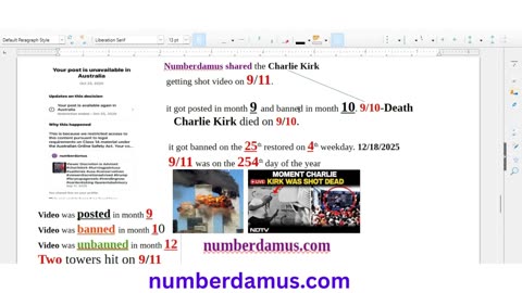 Numberdamus Video Unbanned in Australia