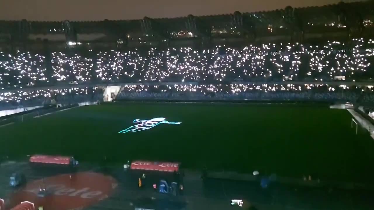 Napoli fans splendid tribute for Diego Armando Maradona