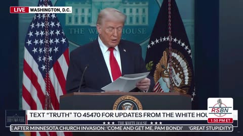 WATCH: President Trump Details the Countless Illegal Criminals in Minnesota Alone - 01/20/26