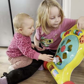 Baby Kayla Tries Her New Walker
