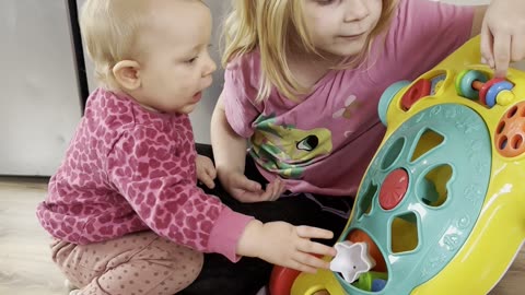 Baby Kayla Tries Her New Walker