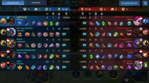 Pharsa dancing with talkative team on Christmas! #mobilelegends