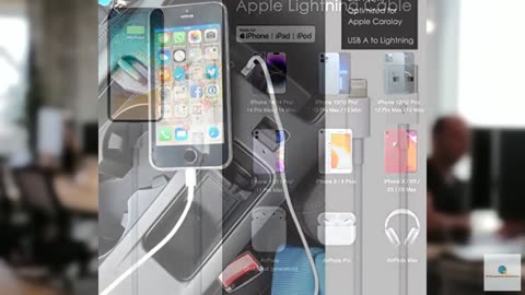 Car Apple Carplay Cable, USB A to Lightning Cable for iPhone 14, 14 pro max,13,P
